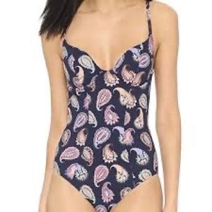 TORY BURCH PAISLEY PRINT ONE PIECE SWIMSUIT